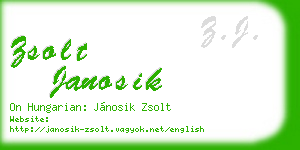 zsolt janosik business card